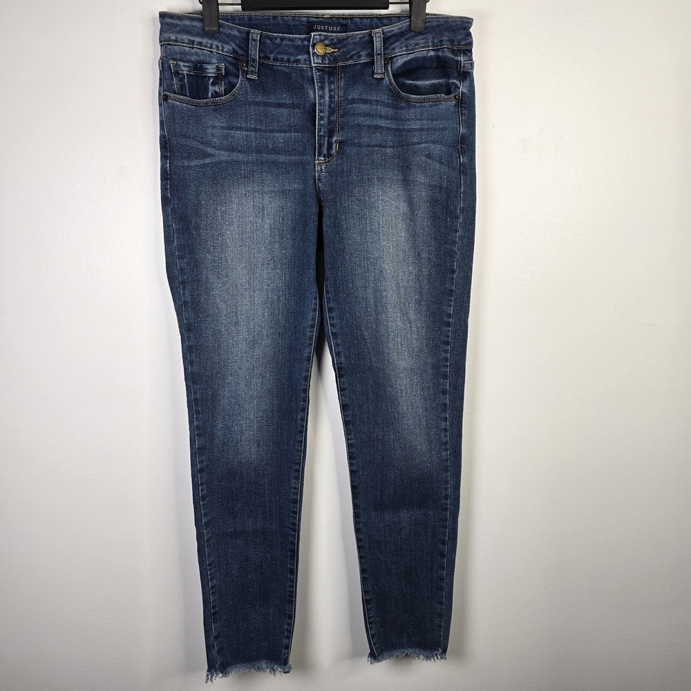 Just USA Women's Skinny Jeans - Dark Blue Size 30X27